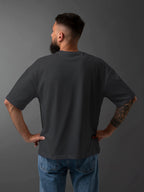 Men's Cotton Graphic Printed Oversized Cotton T-shirt : Valhalla