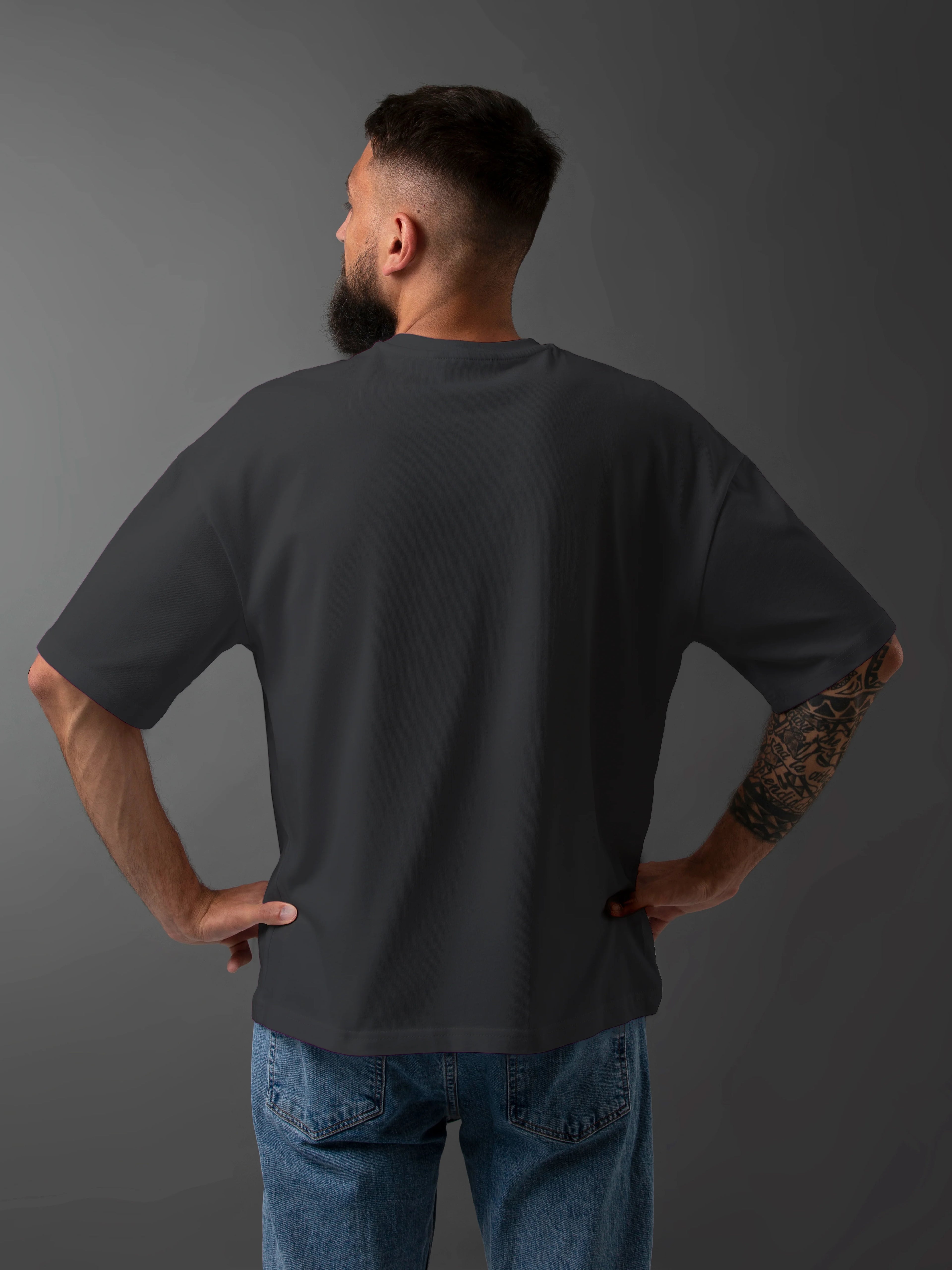 Men's Graphic Printed Oversized Cotton T-shirt: SAVAGE