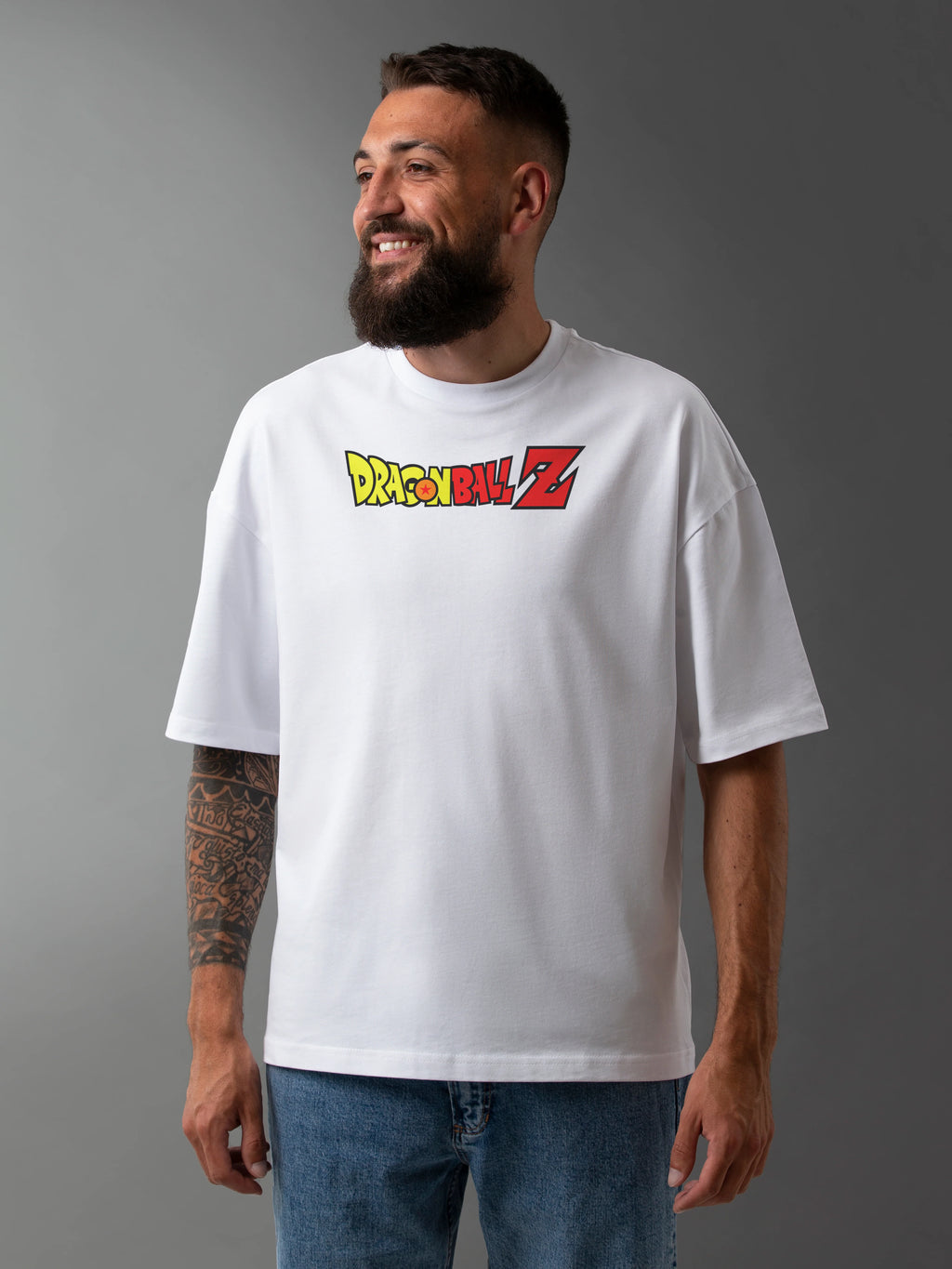 Men's Graphic Printed Oversized Cotton T-shirt : Dragon Ball Goku