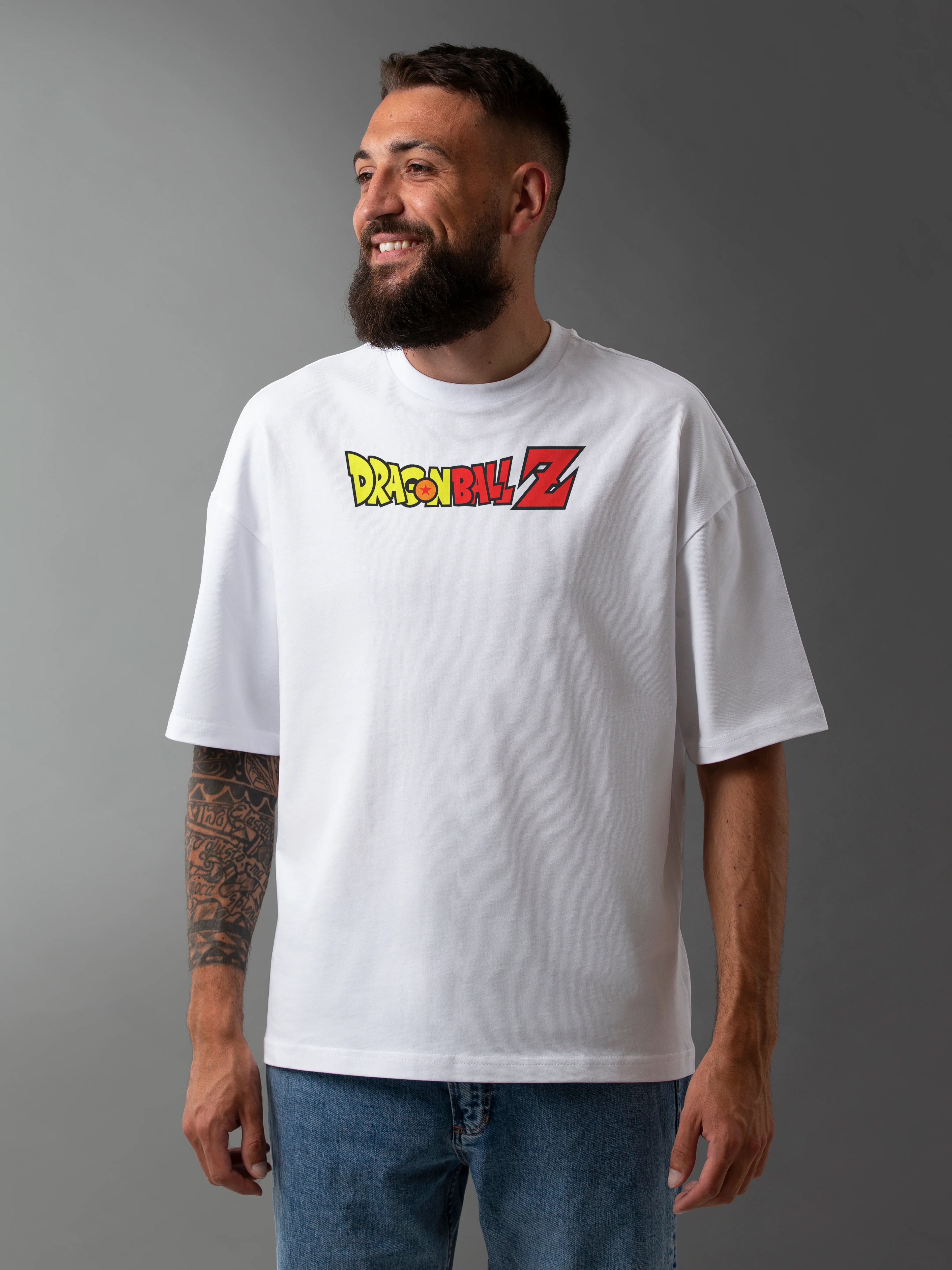 Men's Graphic Printed Oversized Cotton T-shirt : Dragon Ball Goku