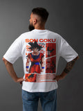Men's Graphic Printed Oversized Cotton T-shirt : Dragon Ball Goku