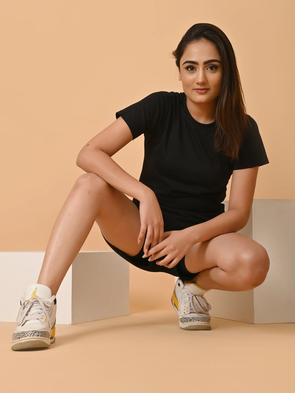 Women's Cotton Black Co-ord Set