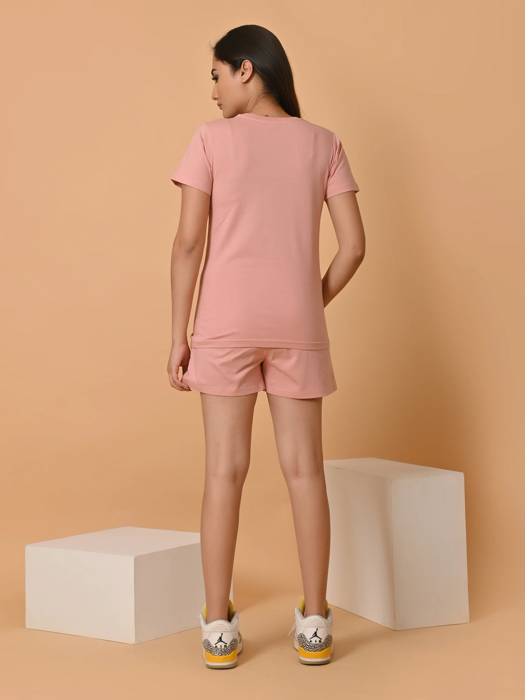 Women's Cotton Onion Pink Co-ord Set