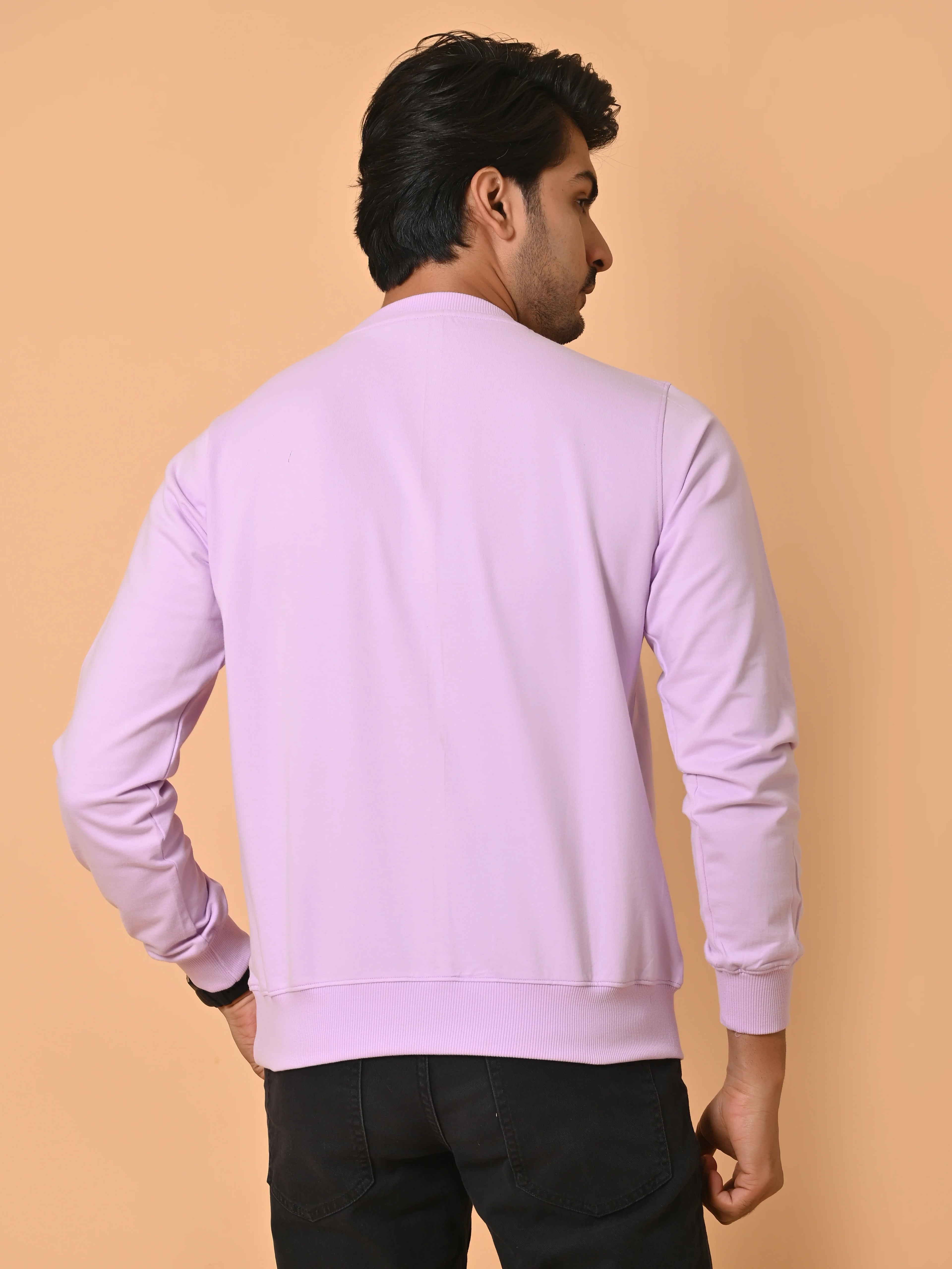 Men's Lavender Cotton Terry Sweatshirt