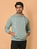 Men's Mint Green Cotton Fleece Hoodie