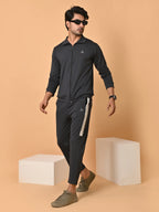 Men's Dark Grey Lycra Tracksuit