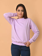 Women's Lavender Cotton Terry Sweatshirt