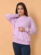 Women's Lavender Cotton Terry Sweatshirt