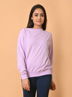 Women's Lavender Cotton Terry Sweatshirt