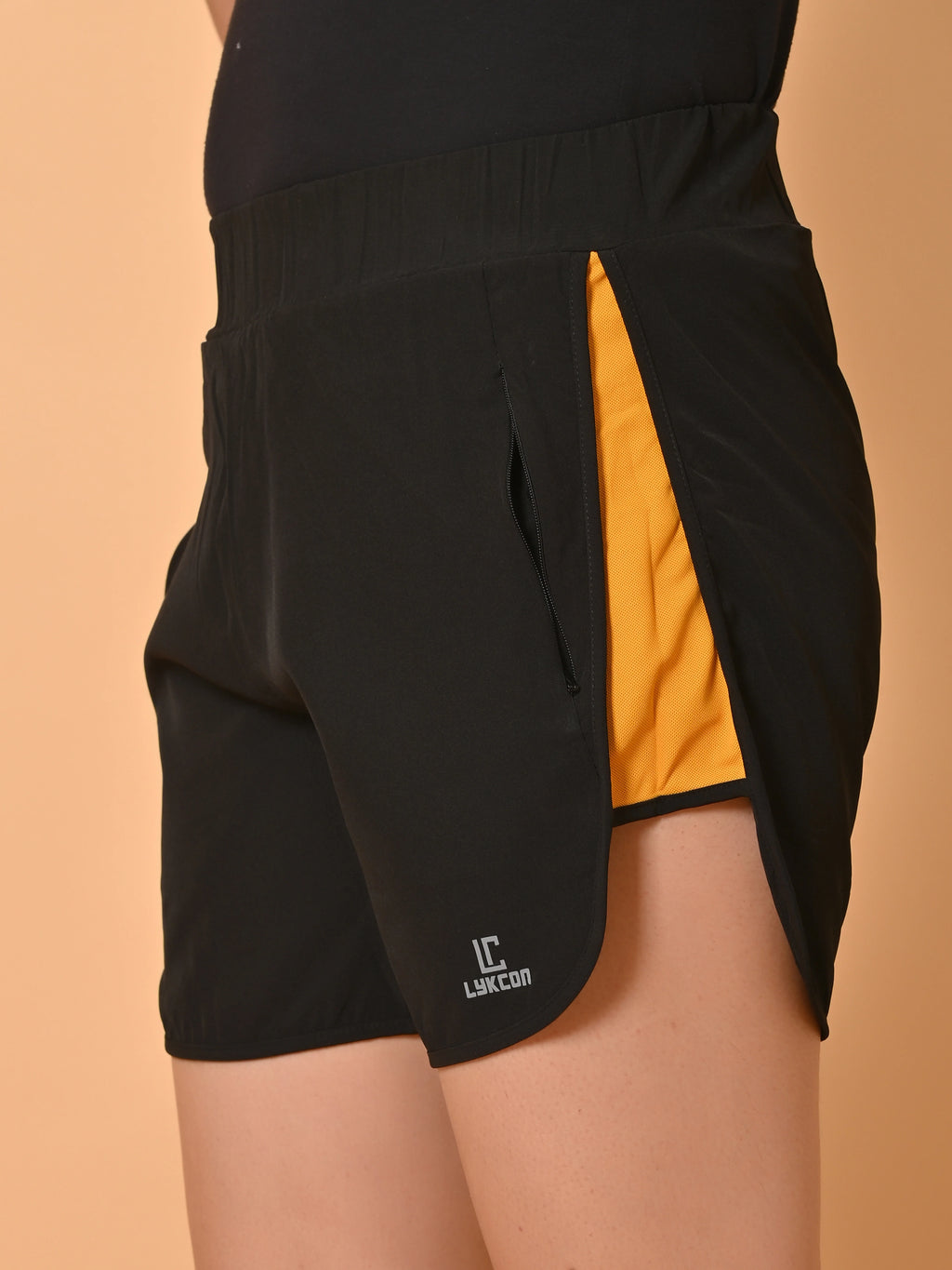 Women's Black NS Lycra Activewear Running Shorts
