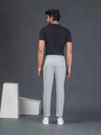 DynamicFlex Men's Daily wear Light Grey 4-Way Lycra Track Pant