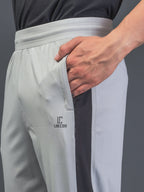 DynamicFlex Men's Daily wear Light Grey 4-Way Lycra Track Pant