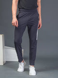 DynamicFlex Men's Daily wear Dark Grey 4-Way Lycra Track Pant