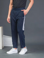 DynamicFlex Men's Daily wear Navy Blue 4-Way Lycra Track Pant