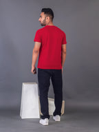 Men's Classic Solid Maroon Round Neck T-shirt